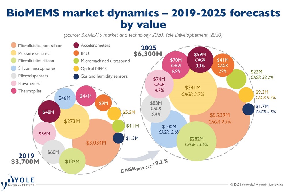 2025. БИОМЭМС. CAGR график. Diegel Forecast 2025. Market Dynamics.